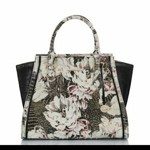 NWT BRAHMIN PRISCILLA EDEN LARGE SATCHEL FLORAL